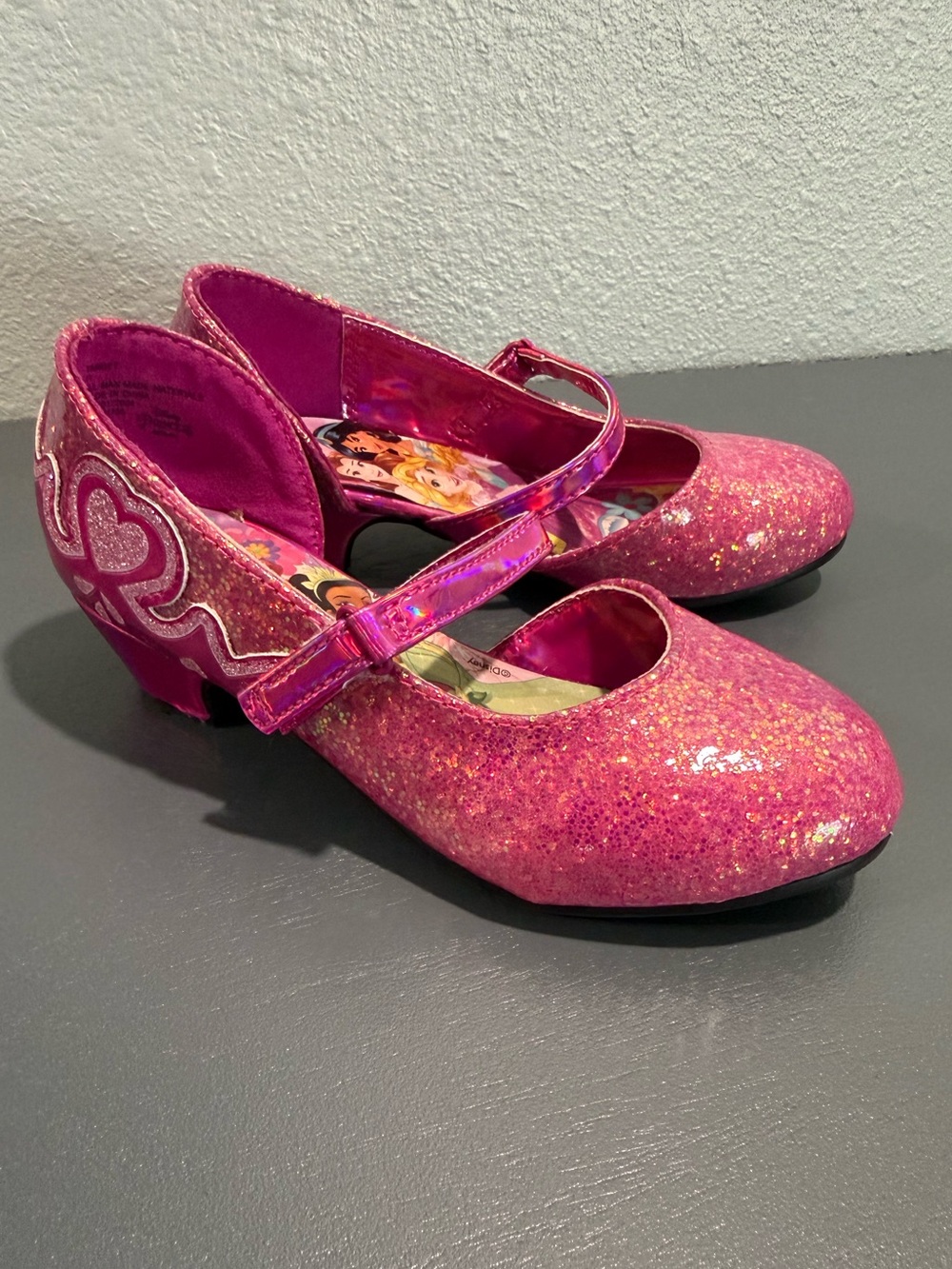 Disney Princess - Girls Sparkle Mary Jane Dress Shoes - Pink
